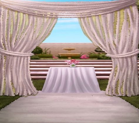 EXT. WEDDING ALTAR DAY MED #EpisodeInteractive #Episode Size 1280 X 1136 #EpisodeOurCrazyLoveLife Gacha Club Wedding Background, Gacha Life Wedding Background, Gacha Wedding Background, Marriage Background, Gacha Backgrounds Outside, Anime Wedding, Episode Interactive Backgrounds, Episode Backgrounds, Fantasy Background