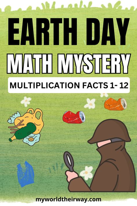 Celebrate Earth Day with a math mystery! Get your 3rd grader to practice multiplication facts from 1-12, through an exciting and engaging activity. Challenge them to solve the math mystery and help reduce your impact on our planet. #earthdayactivities #earthdaymath #mathmystery #3rdgrade #multiplication Earth Day Math, Math Mystery, Grade 6 Math, Free Activities For Kids, Screen Free Activities, Earth Day Activities, Multiplication Facts, Screen Free, Free Activities