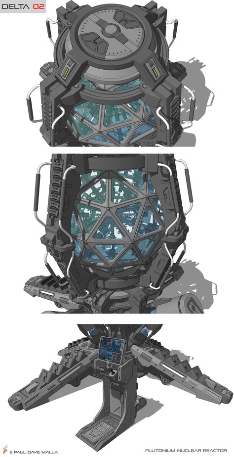 ArtStation - Delta 02 Plutonium Nuclear Reactor Concept, Paul Dave Malla Scifi Interior, Sci Fi Props, Props Concept, Nuclear Reactor, Starship Design, Futuristic Art, Robots Concept, Game Character Design, Robot Concept Art