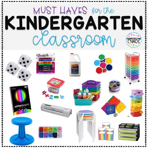 Kindergarten Classroom Must Haves, Kindergarten Classroom Themes, Classroom Must Haves, Kindergarten Classroom Setup, Teacher Wish List, Classroom Items, Classroom Wishlist, School Must Haves, Teacher Must Haves