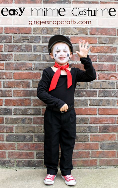 Easy Mime Costume Diy Skeleton Costume, Kindergarten Graduation Themes, Skeleton Costume Diy, Mime Costume, Diy Skeleton, Circus Costumes, Homecoming Week, Good Morning Today, Homemade Halloween Costumes