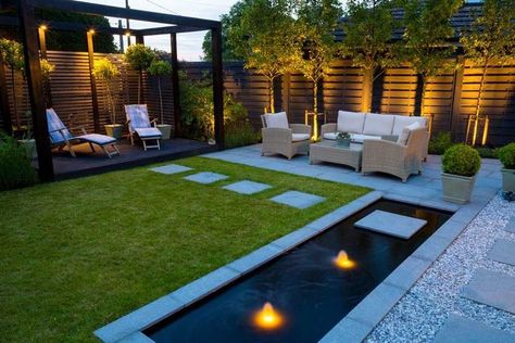 most beautiful garden decor garden landscapaing ideas 2023 Modern Small Backyard Ideas, Small Contemporary Garden, Back Deck Design Ideas, Landscaping Ideas For Small Backyard, Contemporary Backyard Design, Small Terrace Garden Design, Contemporary Garden Design Landscaping, Contemporary Pergola Designs, Dream Garden Modern