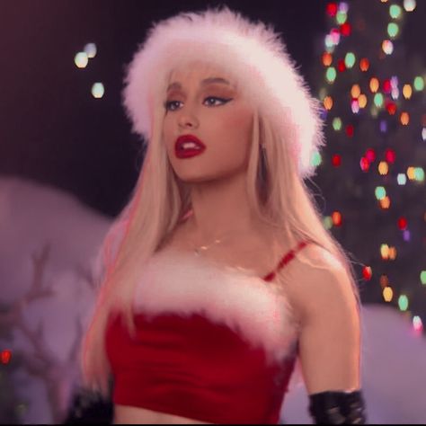 Ariana Grande Christmas Songs, Ariana Grande Christmas, Ariana Grande Thank U Next, Fragrance Campaign, Ariana Grande Images, Christmas Fancy Dress, Thank U Next, Ariana Grande Sweetener, Santa Outfit