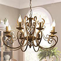 Check this out at Amazon Iron Chandelier Rustic, Rustic Farmhouse Pendant Lights, Chandelier Rustic, French Country Chandelier, Country Chandelier, Ceiling Types, Lights Chandelier, Kitchen Chandelier, Iron Chandelier