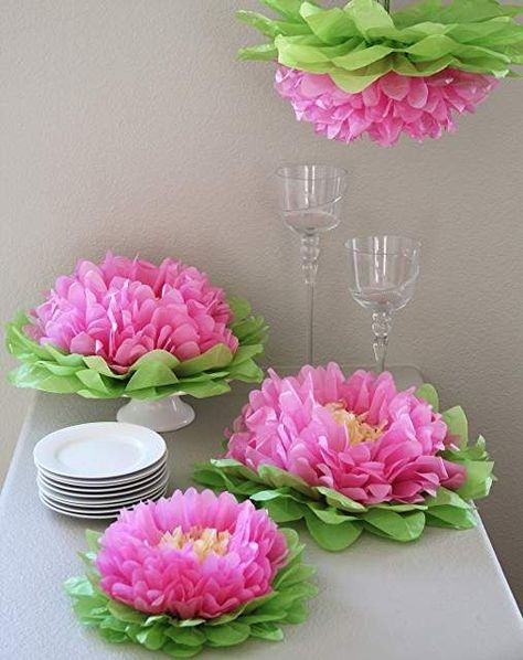 How to Make Paper Flowers: Simple and Quick DIY Projects Craft Storage Diy, Tissue Paper Flowers Diy, Make Paper Flowers, Tissue Pom Poms, Colorful Birthday Party, Easy Paper Flowers, Paper Flower Decor, Birthday Party Crafts, How To Make Paper Flowers