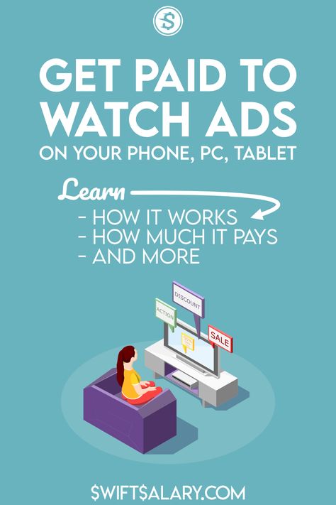 There are legit ways to get paid to watch ads online. Here are some platforms to check out. This guide includes statistics on how much you can expect to make, how making money watching ads works, and more. #makemoney #getpaidtowatchads Watch Ads, Work From Home Careers, Best Online Jobs, Easy Money Online, Watch Ad, Make Easy Money, Extra Money Online, Earn Extra Money, Online Ads