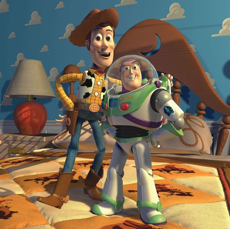 Jim Varney, Wallace Shawn, Toy Story 1995, Toy Story Woody, Woody And Buzz, Diamond Drawing, Cartoon Toys, Woody Toy Story, Pixar Toys