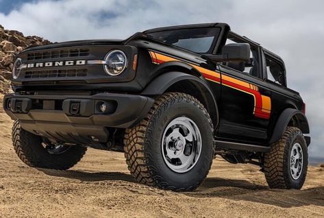 Love this rad-retro look created by @Fordbroncoforlife on FB. I feel like Farrah Fawcett would look appropriate behind the wheel of this.… Ford Bronco Concept, Bronco Concept, New Bronco, Early Bronco, Classic Bronco, Ford Suv, Classic Ford Broncos, Built Ford Tough, Bronco Sports