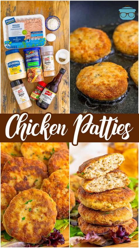 Chicken Paddy Recipes, Chicken Parm Patties, Chicken Fritters With Ground Chicken, Ground Chicken Patties In Air Fryer, Blackstone Ground Chicken Recipes, Chicken Recipes For Picky Eaters, Ground Chicken Recipes Air Fryer, Ground Chicken Patties, Ground Chicken Recipes For Dinner