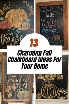 Get ready to cozy up your space with these creative and easy DIY chalkboard ideas for fall! From festive autumn quotes to fun chalk art, these ideas will help you bring a warm and rustic touch to your home decor. Perfect for your entryway, kitchen, or living room! Whether you're a seasoned crafter or just looking for quick decor inspiration, you'll love these charming designs. 🍁 #FallDecor #DIYChalkboard #AutumnDecor #RusticHome #FallIdeas #ChalkArt #HomeDecorInspiration Chalkboard In Living Room, Fall Festival Sign Ideas, Thanksgiving Chalk Wall Ideas, Fall Pumpkin Chalkboard Art, Thanksgiving Wall Decorations Ideas, Fall Halloween Chalkboard Art, Dining Room Chalkboard Ideas, Fall Kitchen Chalkboard Ideas, Chalkboard Pumpkin Art