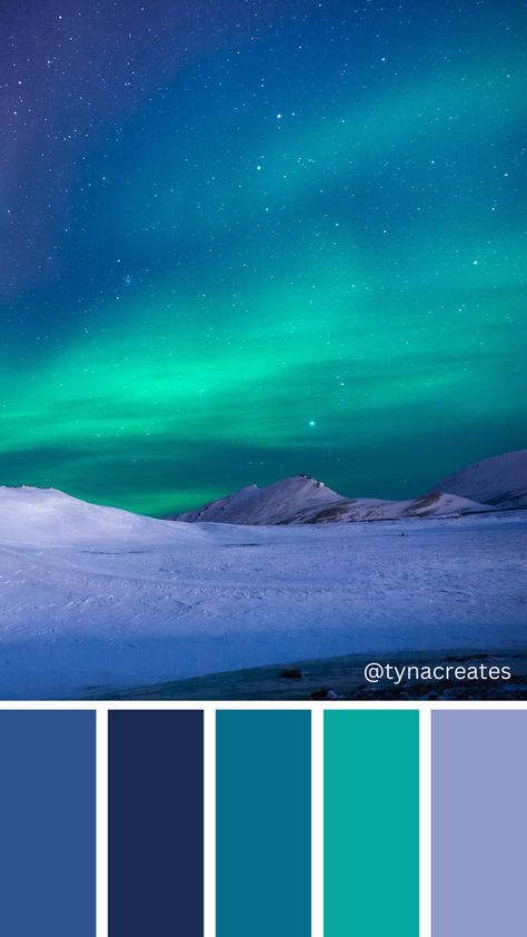 Aurora Borealis Color Palette, Northern Lights Color Palette, Futuristic Color Palette, Space Color Palette, Space Oc, Door Aesthetic, Personal Branding Design, Pony Creator, Polar Lights