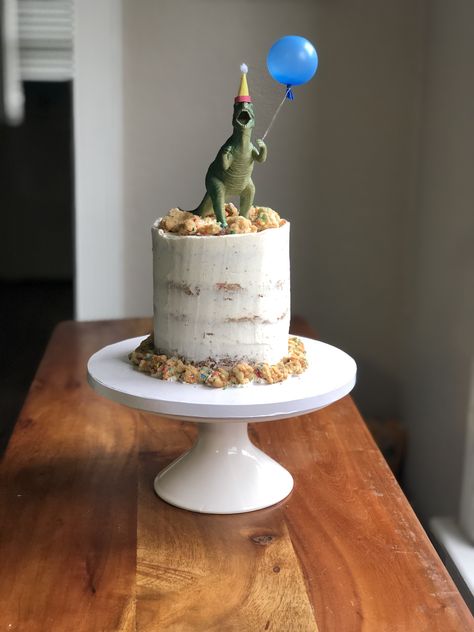 Small Dinosaur Birthday Party, Third Birthday Dinosaur Cake, Dinofour Birthday Cake, Dino Four Birthday Cake, Dino 2nd Birthday Cake, Homemade Dino Cake, 3rex Cake, Dino Cake Birthday, Dino Cake Simple