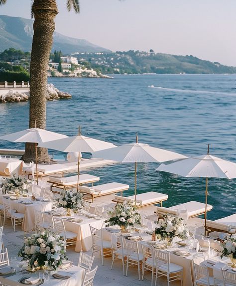 Sun & sea. Perfect wedding scenario. #summerwedding #luxuryweddingpr #voguebride #seaview #summerbride #brideandgroom #aestheticedit Vogue Bride, Summer Bride, Perfect Wedding, Summer Wedding, Sun, Quick Saves