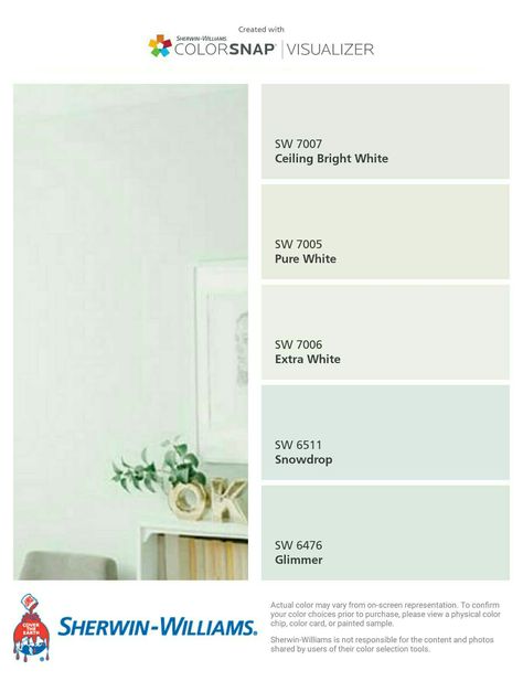 Sw Glimmer, Sherwin Williams Glimmer Paint Color, Glimmer Sherwin Williams, Sherwin Williams Spearmint Paint, Sherwin Williams Glimmer, Sherwin Williams Mint Condition, Meditative Paint Color Sherwin Williams, Environ Green Sherwin Williams, Sherwin Williams Colors