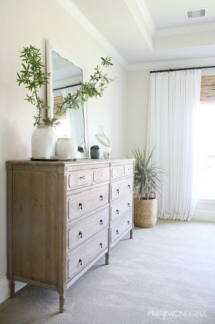 our bedroom dresser - Crazy Wonderful Bedroom Dresser Styling, Dresser Styling, Bedroom Bliss, Bedroom Dresser, Trendy Bedroom, Dresser Decor, Bedroom Dressers, Farmhouse Bedroom, Small Bedroom