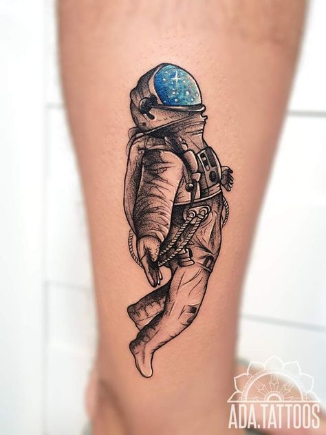 Cool Space Tattoos, Space Tattoo Ideas, Space Tattoo Sleeve, Space Tattoos, Helmet Tattoo, Astronaut Tattoo, Monkey Tattoos, Dove Tattoo, Band Tattoo Designs