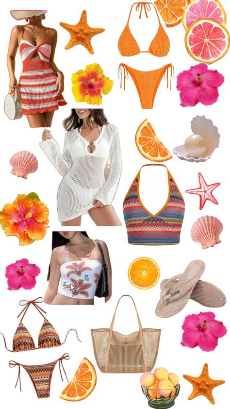 Beach outfits women, beach outfit aesthetic, beach outfit baddie,  cute beach outfit, women vacation beach outfit, beach outfit ideas, pool outfit ideas summer, pool outfit ideas, pool outfit aesthetic, cute pool outfit, pool outfits for women, cruise outfits for women, cute cruise outfits, women summer trip outfits, summer trip outfits, beach bag aesthetic, bikini, cute bikini, cute sunglasses, women’s swimwear, summer bikinis, cute swimsuits, swimsuits for teens, sunset, hawaii outfit, summer beach outfit, orange Women Cruise Outfits, Pool Outfit Ideas Summer, Summer Trip Outfits, Cute Cruise Outfits, Trip Outfits Summer, Outfit Inspo Orange, Pool Outfit Ideas, Cruise Outfits For Women, Beach Bag Aesthetic