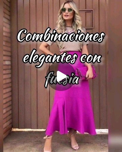 Kathy Loyaga on Instagram: "Combinaciones elegantes con fucsia  #fucsia #moda #style #modafashion #modafemininaonline #look #elegante #ellegance #outfit" Magenta Color Combinations Outfit, Fucsia Outfit Combination, Outfits Fucsia, Vestidos Color Fucsia, Outfit Fucsia, Outfit Elegantes, Color Fucsia, Outfit Combinations, Flare Pants