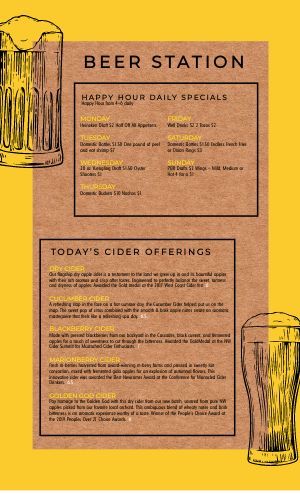 Brewery Menu Design, Cider Stand, Beer Menu Design, Menu Example, Beer Station, Chalk Signs, Beer Menu, Beer Collection, Chalk Sign