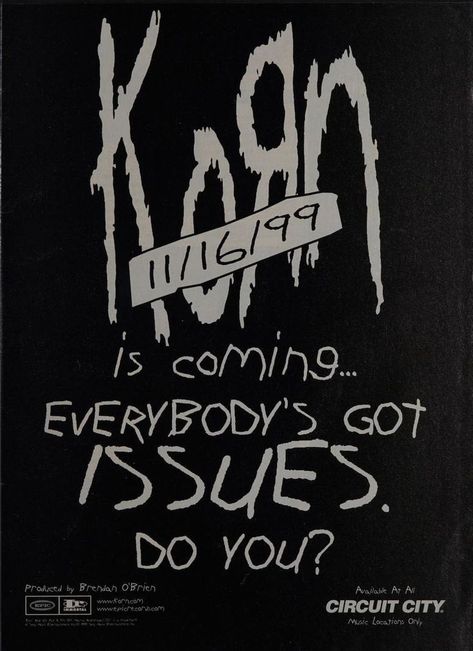 #korn #2000s #music #numetal Korn Poster, 2000s Posters, Circuit City, Posters Diy, 2000s Music, Monster Pictures, Punk Poster, Limp Bizkit, Poster Room