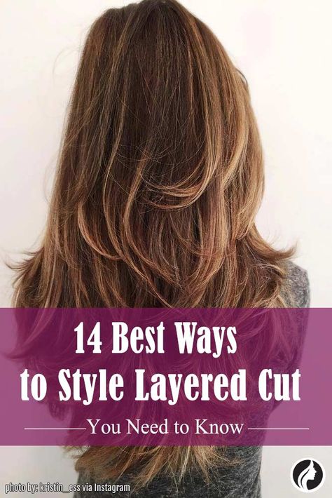 Ways To Style Long Layered Hair, Long Full Layered Haircuts, How To Style Straight Hair With Layers, How Do You Style Layered Hair, How To Style Hair With Long Layers, Haircuts For Lots Of Fine Hair, Long Layed Hairstyles, Hairstyles For Length Hair Long Haircuts, Style Long Layered Hair