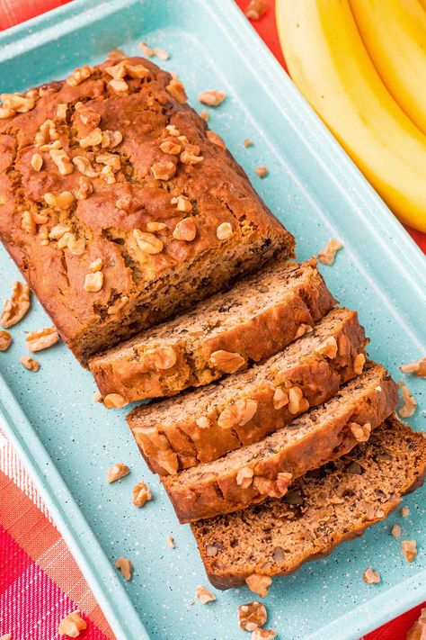 One Bowl Banana Bread Homemade Hooplah, One Bowl Banana Bread, Sugar Cookie Crust, Sweet Potato Bread, Homemade Banana Bread, French Toast Casserole Recipes, Bread Homemade, Cinnamon French Toast, Cheese Pumpkin