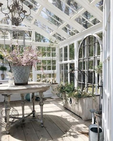 Sanctuary Home Decor, Sanctuary Home, Tattoo Plant, Beautiful Bedrooms Master, Greenhouse Shed, New England Homes, She Sheds, New England Style, England Style