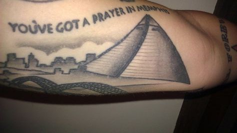 "You've Got a Prayer in Memphis." #tattoo Memphis Tattoo Ideas, Memphis Tattoo, Arm Tats, Tat Ideas, Elegant Tattoos, Memphis Grizzlies, A Prayer, Skin Art, Deathly Hallows Tattoo