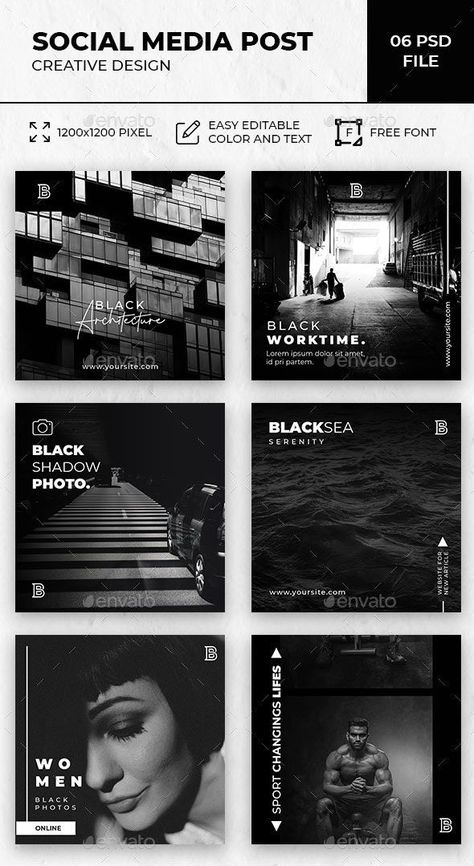 Instagram Feed Layout, Instagram Font, Social Templates, Instagram Promotion, Desain Editorial, Social Media Photography, Instagram Template Design, Instagram Grid, Social Media Pack