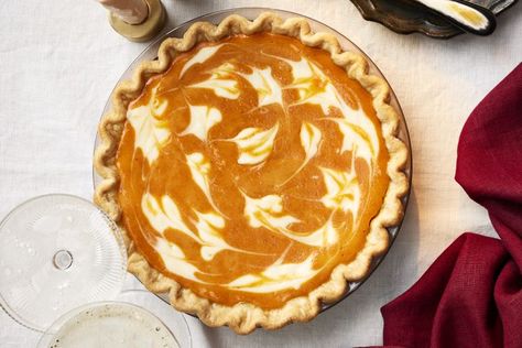 Pumpkin–Cream Cheese Pie Cream Cheese Pumpkin Pie, Cheese Pumpkin Pie, Cream Cheese Pumpkin, Cream Cheese Swirl, Squash Pie, Pumpkin Cream Cheese Pie, Cream Cheese Pie, Pumpkin Cream Cheese, Pumpkin Pie Recipe