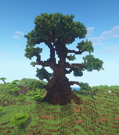 Minecraft Big Tree House, Minecraft Giant Tree House, Minecraft Big Tree Tutorial, Big Tree Minecraft Build, Minecraft Huge Tree, Big Minecraft Tree, Big Tree Minecraft, Giant Tree Minecraft, Tree Minecraft