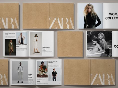 ZARA Concept Catalogue on Behance Editorial Catalogue Design, Brand Catalogue Design, Dior Catalogue, Zara Branding, Fashion Catalogue Layout, Fashion Catalogue Design Layout, Fashion Catalogue Design, Zara Catalogue, Catalogue Cover Design