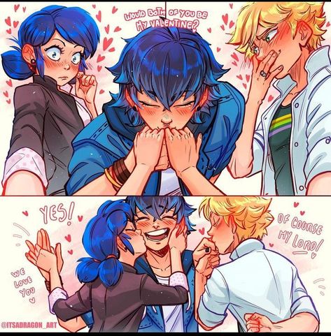 Kwamis Miraculous, Mlb Miraculous, Luka Miraculous Ladybug, Miraculous Ladybug Kiss, Miraculous Ladybug Oc, Ladybug Anime, Miraculous Ladybug Fanfiction, Miraculous Ladybug Movie, Miraculous Ladybug Fan Art