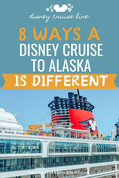 Sailing on a Disney Cruise to Alaska with Disney Cruise Line is different in so many ways! Whether you're heading to Alaska, or just thinking it may be your next trip, check out the post for all the details of what to know before you go!