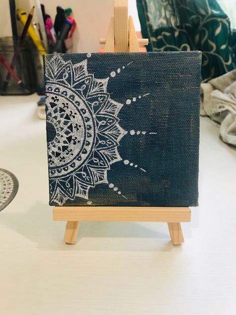 #mandala #art #painting #acrylic #miniart #miniature #canvas #canvasart Sitting Corner, Mandala Art Painting, Corner Ideas, Mandela Art, Mandala Canvas, Art Corner, Mandala Painting, Art Painting Acrylic, Mini Canvas