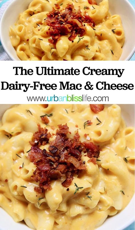 Dairy Free Mac And Cheese, Dairy Snacks, Dairy Free Cooking, Dairy Free Recipes Dinner, Dairy Free Pasta, Cheesy Mac And Cheese, Lactose Free Recipes, Dairy Free Dinner, Dairy Free Cheese