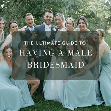 Male Maid Of Honor Outfit, Brides Men Bridal Parties, Brides Man Outfit, Man In Bridal Party, Man Of Honor Outfit, Bridesmen And Bridesmaids, Man Of Honor Attire Bridal Parties, Men As Bridesmaids, Bridesman Male Bridesmaid Outfit