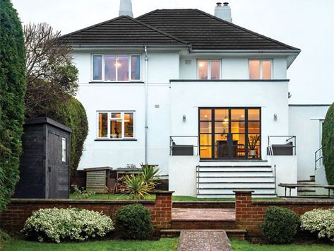 1930s home decor : Goodhomes Magazine 1930s House Frontage, Modern 1930s House, 1930 Windows, 30s House, 1930 House, 1930s House Floorplan, Double Fronted 1930s House, 1930s House Exterior Uk, 1930 Interior Design