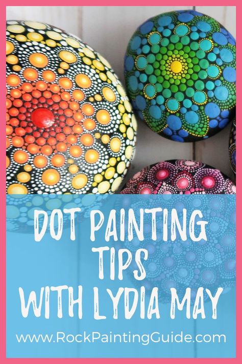 Dot Painting On Rocks, Mundo Hippie, Dot Painting Tools, Easy Acrylic Painting Ideas, Canvas Art Painting Acrylic, Acrylic Painting Ideas, Easy Acrylic Painting, Mandala Painted Rocks, Mandala Rock Art