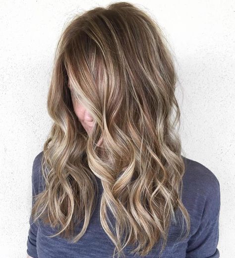 35 Light Brown Hair Color Ideas: Light Brown Hair with Highlights and Lowlights Hair Colora, Toned Highlights, Sandy Brown Hair, Brown Hair With Highlights And Lowlights, Balayage Blonde, Brown Hair With Blonde Highlights, Hair Color Light Brown, Hair Color Highlights, Trendy Hair Color