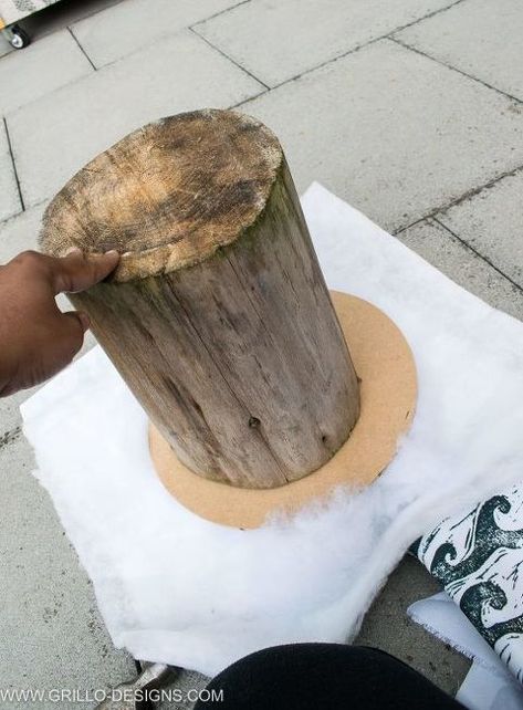 how to make a toastool Table With Stools, Tree Trunk Table, Kids Tree, Tree Stump Table, Trunk Table, Diy Step, Tree Stumps, Diy Step By Step, Concrete Fire Pits