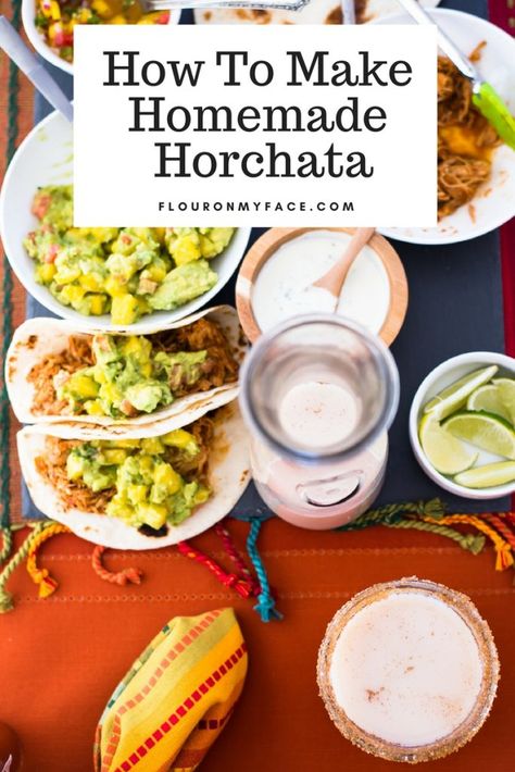 How To Make Homemade Horchata Homemade Rumchata, Dairy Free Horchata, How To Make Horchata, Vegan Horchata, Homemade Horchata, Healthy Vegan Cookies, Horchata Recipe, Mexican Drinks, Homemade Cocktails