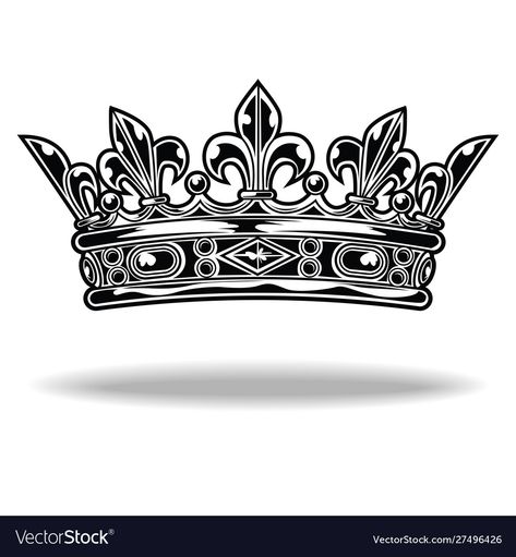 Queen Crown Logo, Crown Black And White, King Crown Drawing, King Crown Tattoo, Crown Clip Art, Crown Tattoos, Crown Illustration, Monogram Wallpaper, Crown Images