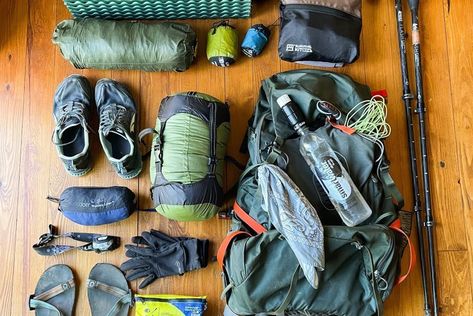 How I Packed for the Pacific Crest Trail in One Day - The Trek Ultralight Backpacking Food, Ultralight Camping Gear, Ultralight Backpacking Gear, Ultralight Tent, Ultralight Camping, Mountain Gear, Efficient Packing, Mess Kit, Down Sleeping Bag