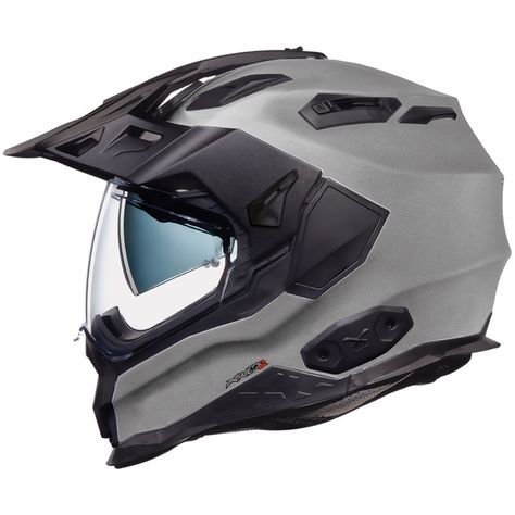 Nexx X.WED 2 Plain Helmet in Titanium Nexx Helmets, Robot Helmet, Dual Sport Helmet, Color Concrete, Tactical Helmet, Dual Sport Motorcycle, Motorbike Helmet, Sport Motorcycle, Dual Sport