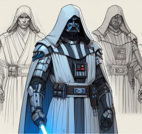 Grey Jedi, Anakin Vader, Star Wars Design, Star Wars Characters Pictures, Star Wars Facts, Star Wars Drawings, Star Wars Concept Art, Star Wars 2, Star Wars Rpg