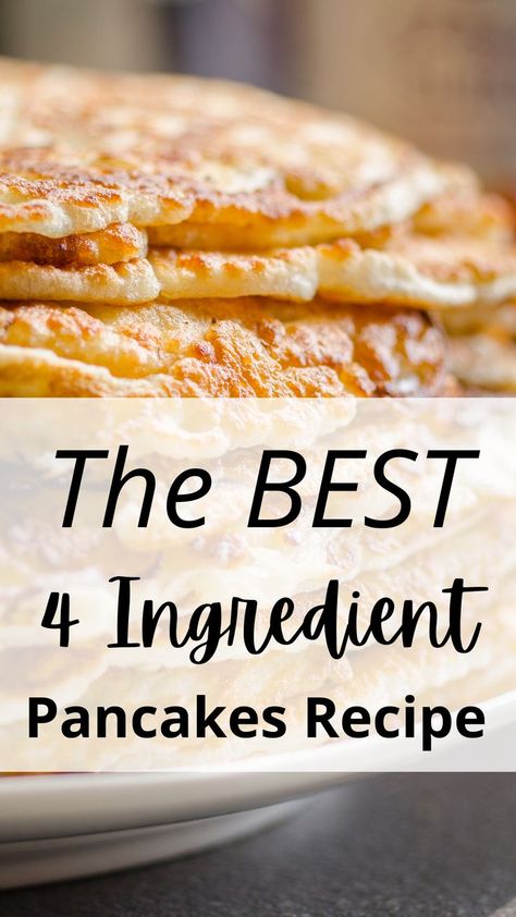 These 4 ingredient banana pancakes are so easy to make! These pancakes are gluten free and dairy free too. Gluten Free Dairy Free Pancakes Easy, Gluten Free Dairy Free Pancakes, Gluten Free Pancakes Easy, Best Keto Pancakes, Dairy Free Pancakes, Dairy Free Recipes Dessert, Refined Sugar Free Recipes, Pancake Recipes, Gluten Free Pancakes