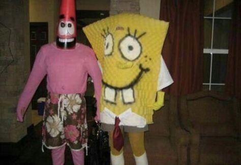 Bob Sponge and Star Patrick Patrick Costume, Spongebob And Patrick Costumes, Bob And Patrick, Halloween Costume Fails, Charlie's Angels 2019, Spongebob Halloween, Spongebob Costume, Rockstar Costume, Patrick Spongebob