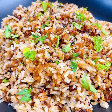 Old Fashioned Stick of Butter Rice Recipe Baked Rice Pilaf, Butter Rice Recipe, Mushroom Rice Pilaf, Buttered Rice Recipe, Stick Of Butter Rice, Rice Recipes Side, Cheesy Broccoli Rice, Rice Pilaf Recipe, Pilaf Recipe