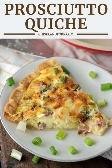 Prosciutto Quiche, Prosciutto Recipes, Easy Quiche, Quiche Recipes Easy, Quiche Recipe, Quiche Recipes, Sharp Cheddar, Sharp Cheddar Cheese, Breakfast Items